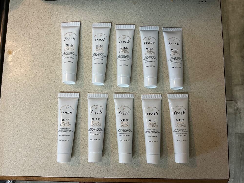 Fresh, Body Milk Lotion, 0.5oz/15ml Lot of 10